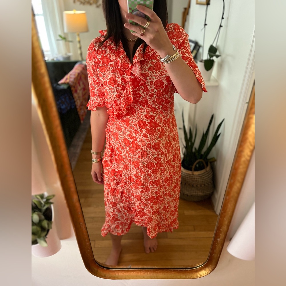 TOPSHOP Maternity Floral Wrap Dress